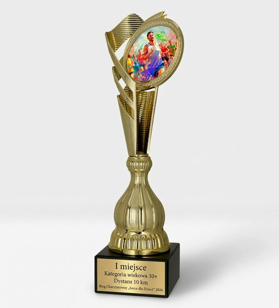 puchar za 1 miejsce w biegu charytatywnym